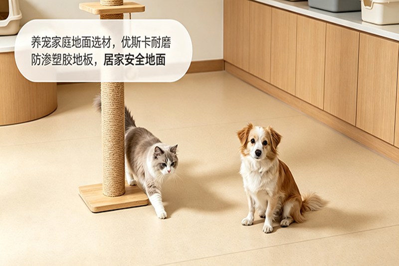 宠物家庭专用塑胶地板：耐抓防污，打造安全宜居养宠环境